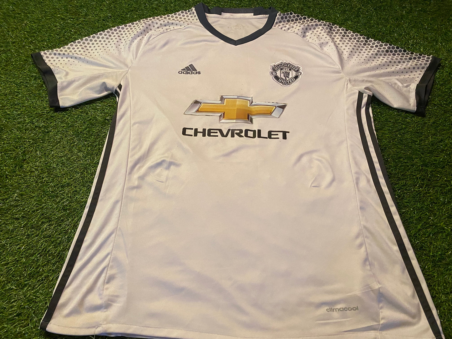 Manchester United England Football Rare 2016 XL Extra Large Mans Ibrahimovic no9 Away Jersey