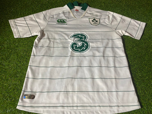 Ireland IRFU Eire Irish Rugby Union Football Large Mans CCC Made Away Jersey