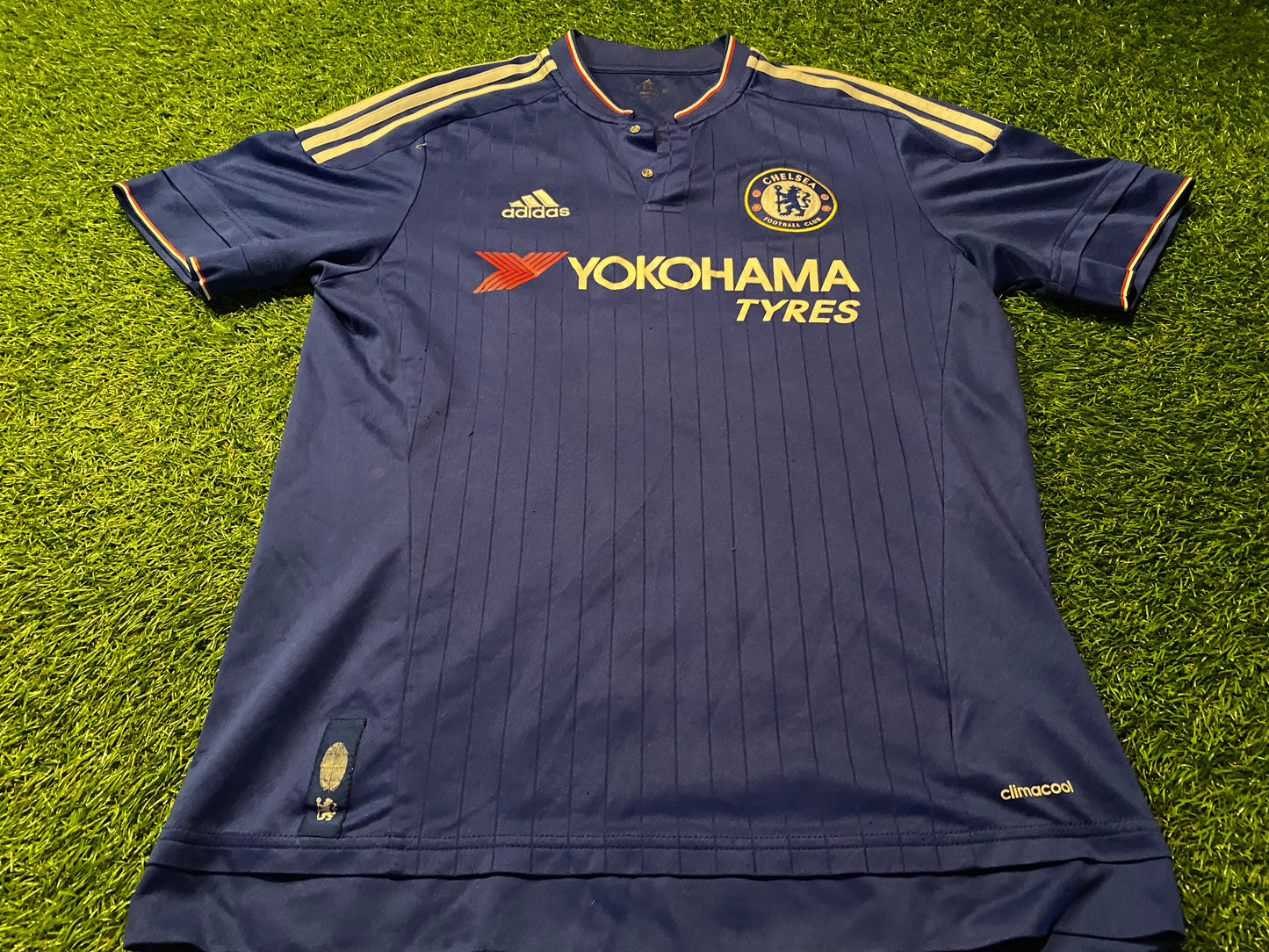 Chelsea England Soccer Football Medium Mans Adidas Made 2015/2016 Home Jersey