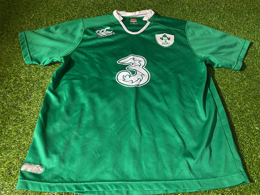 Ireland IRFU Eire Irish Rugby Union XL Extra Large Mans CCC Made Home Jersey