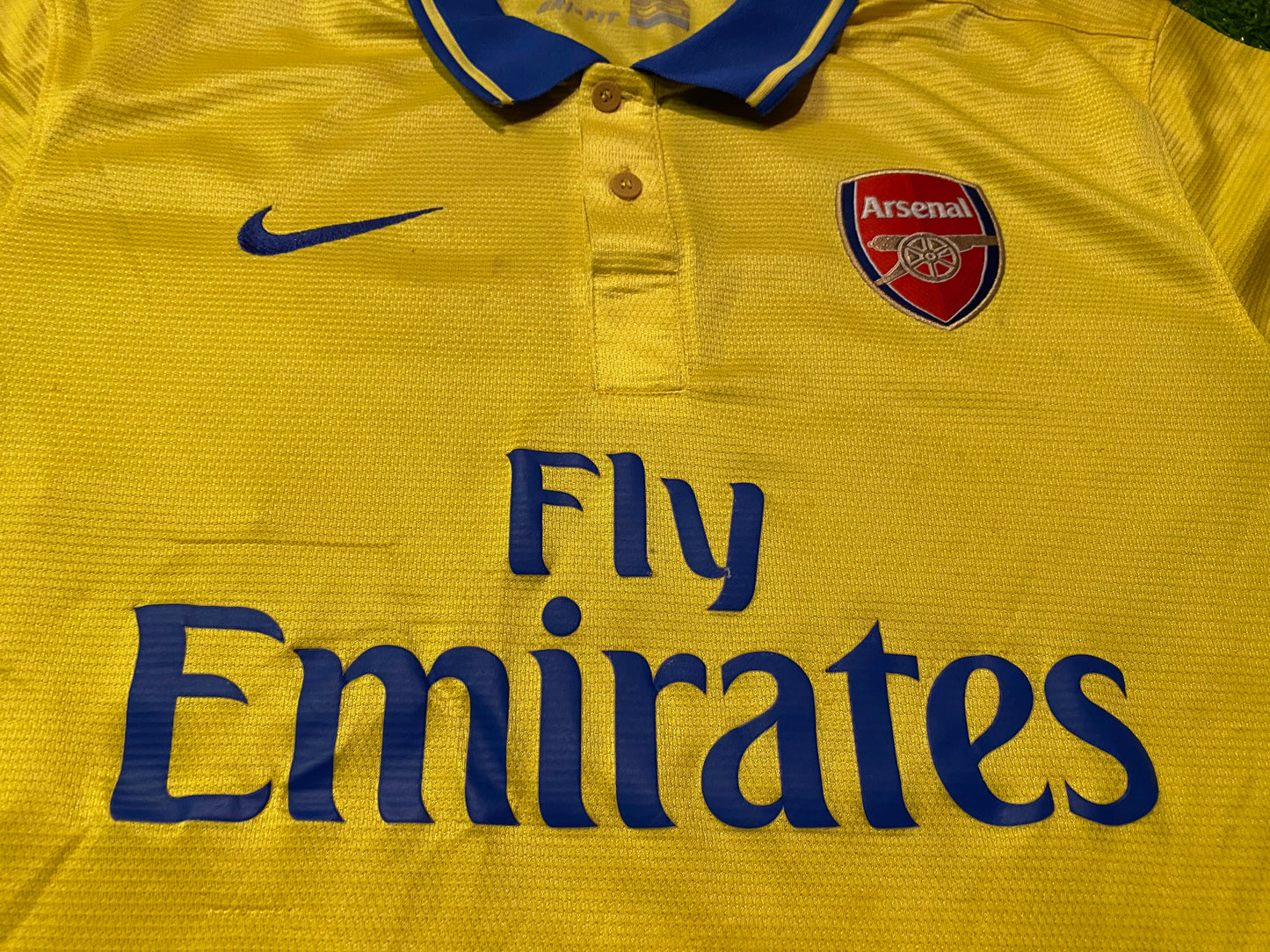 Arsenal England Football XL Extra Large Mans Nike 2013/2014 EPL Away Jersey