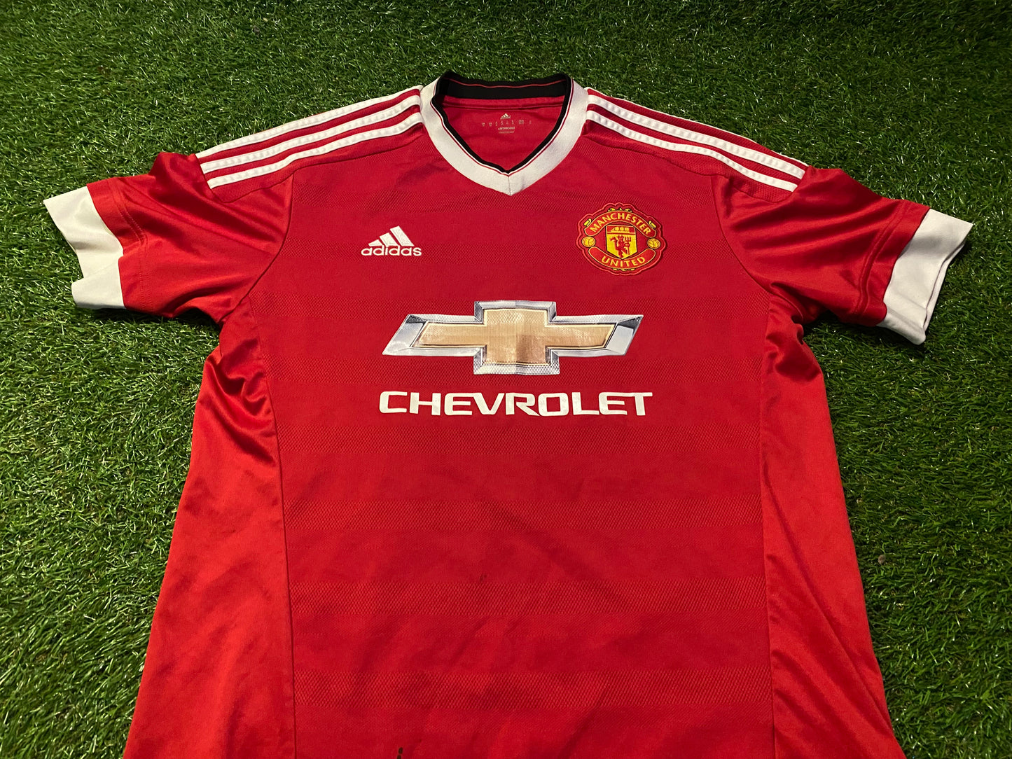 Manchester United England Soccer Football Medium Mans 2016 Adidas EPL Home Jersey