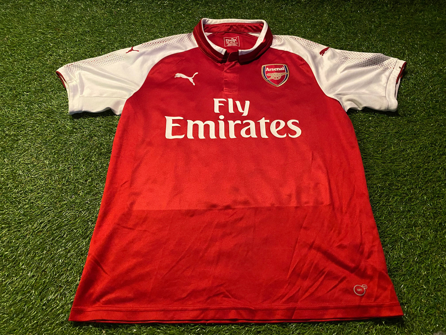 Arsenal England Football Soccer Medium Mans Puma Made 2017/2018 Home Jersey