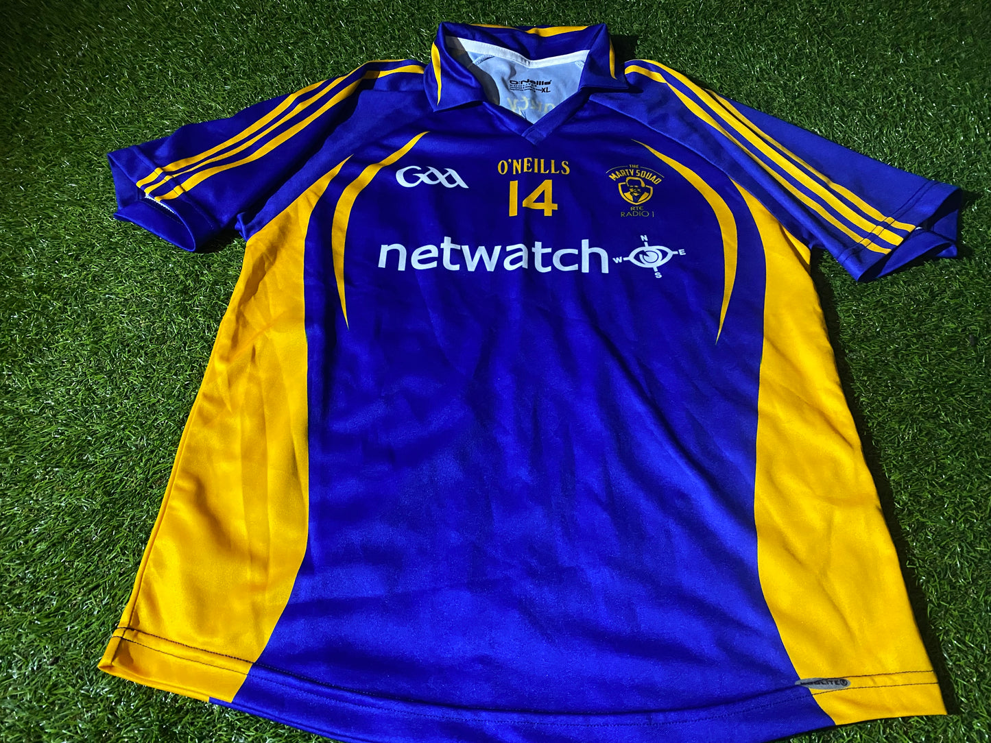 Marty Squad RTE Radio Ireland Irish Hurling GAA Gaelic Football XL Extra Large Mans no14 Jersey