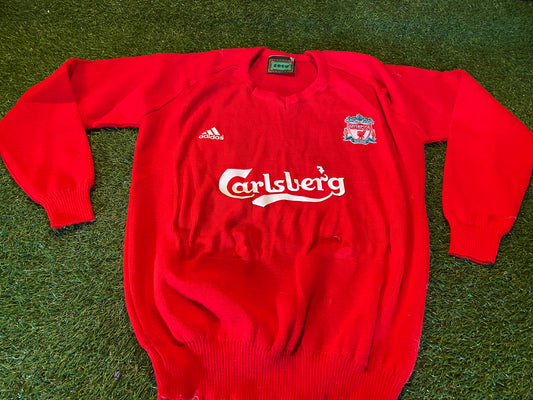 Liverpool England Football Soccer Medium Mans Mashed Up Jumper