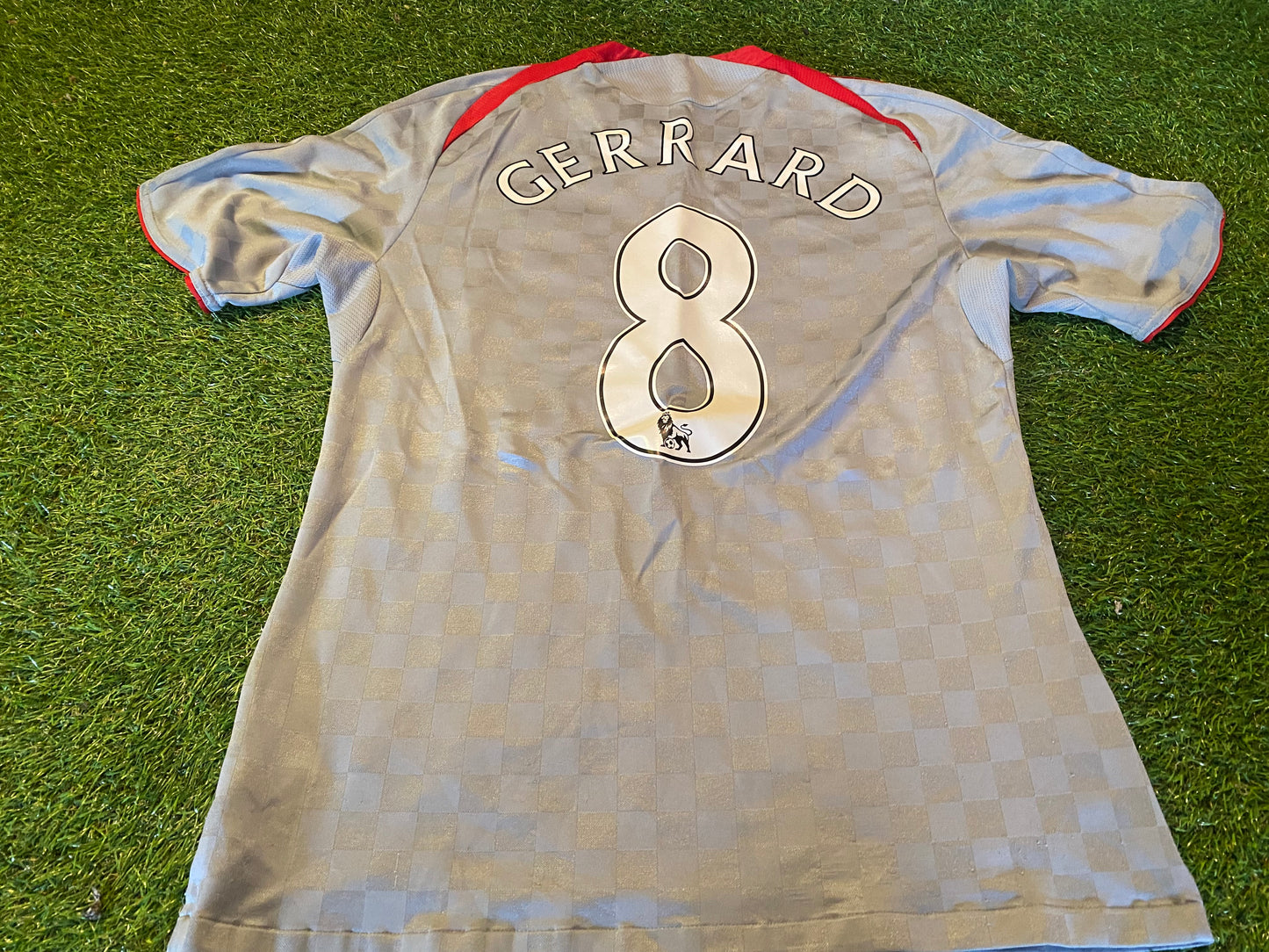 Liverpool England Football Soccer Medium Mans Steven Gerrard no8 EPL Adidas Jersey