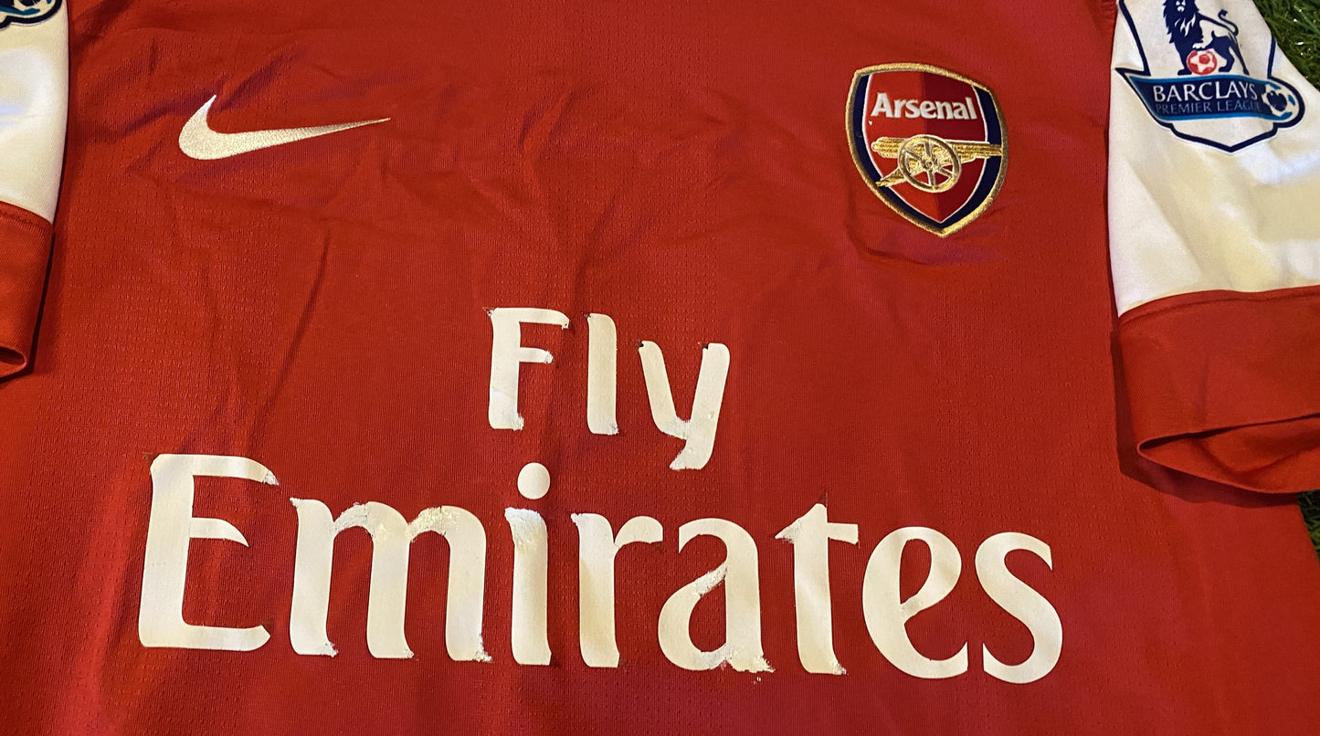 Arsenal England Football Soccer Medium Mans Nike Made v Persie no10 EPL Home Jersey