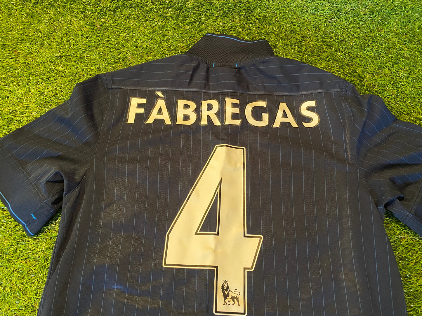 Arsenal England Football Soccer Medium Mans Nike Made Fabregas no4 EPL Away Jersey