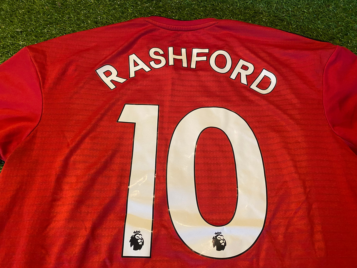 Manchester United England Soccer Football Large Mans Rashford no10 Adidas Home Jersey