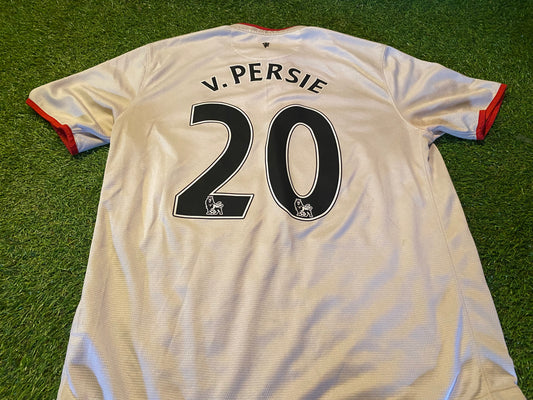 Manchester United Ireland Football Large Mans v Persie no20 Nike Made EPL Away Jersey