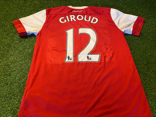 Arsenal England Football Soccer Large Mans Nike Made Giroud no12 Home Jersey