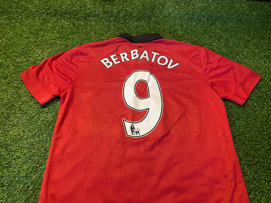 Manchester United England Soccer Football Medium Mans Berbatov no9 Nike Home Jersey