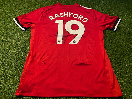 Manchester United England Soccer Football Medium Mans Rashford no19 Adidas Home Jersey