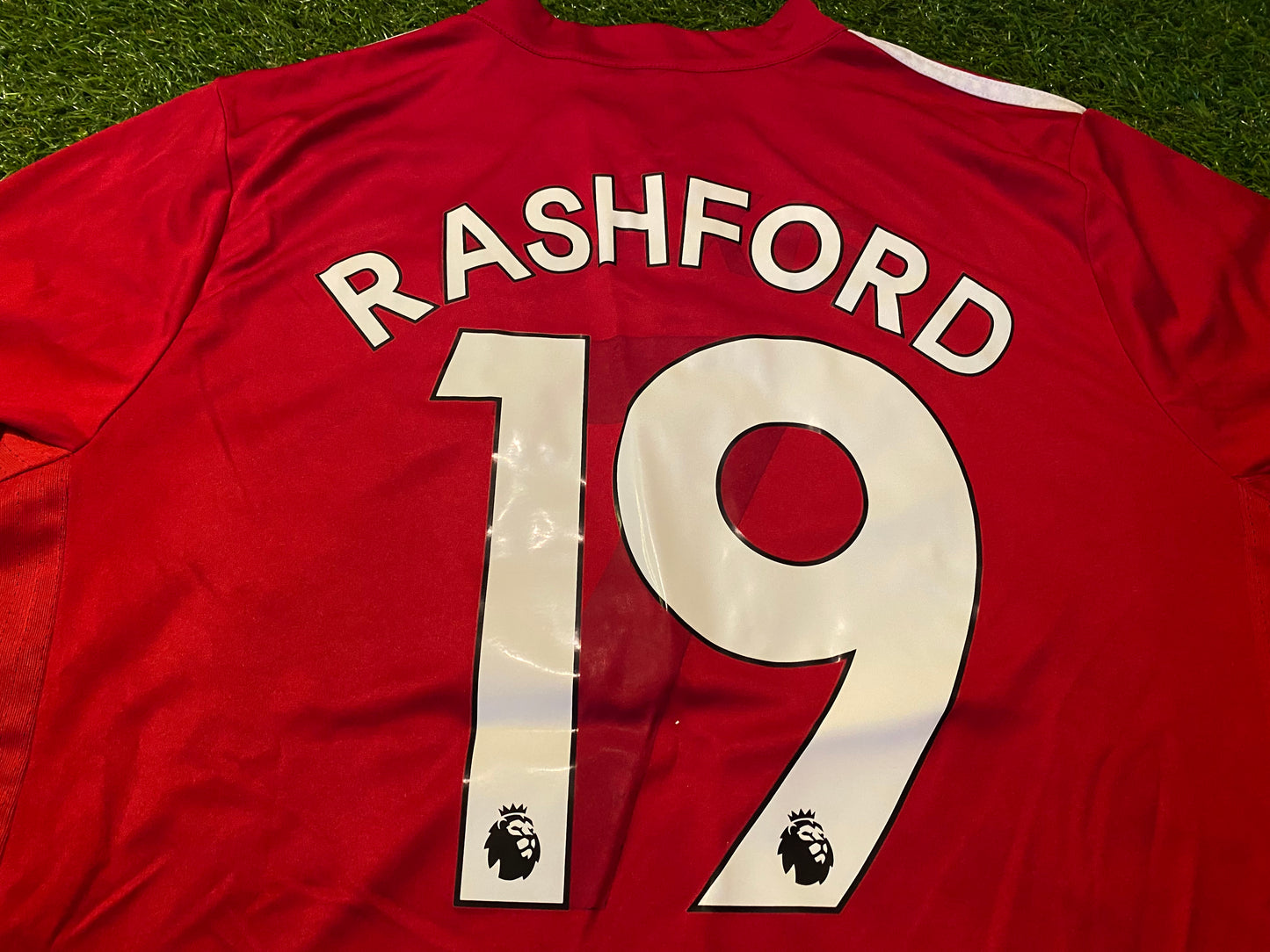 Manchester United England Soccer Football Medium Mans Rashford no19 Adidas Home Jersey