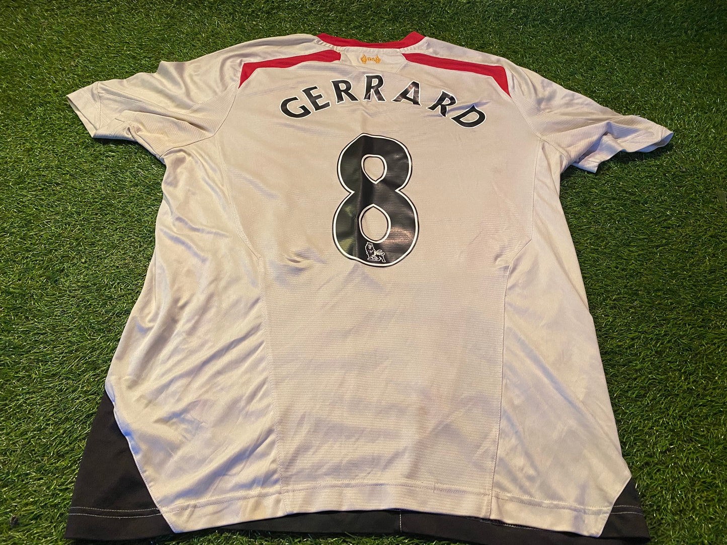 Liverpool England Football Soccer Large Mans Gerrard no8 Warrior Made Away Jersey