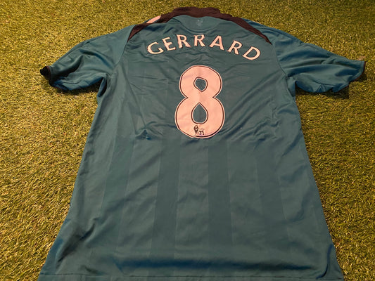 Liverpool England Football Soccer Medium Mans Steven Gerrard no8 EPL Adidas Jersey