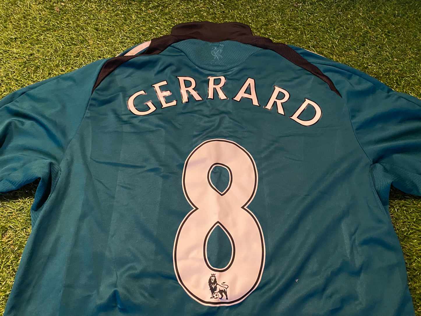 Liverpool England Football Soccer Medium Mans Steven Gerrard no8 EPL Adidas Jersey