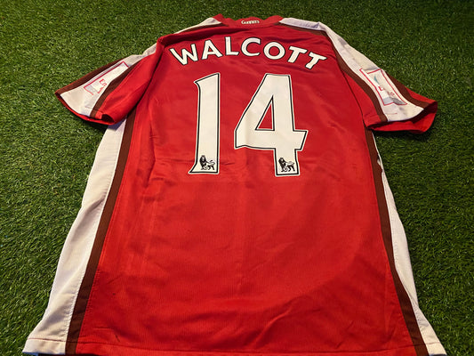 Arsenal England Football Soccer Medium Mans 2008 Emirates Cup Walcott no14 Home Jersey