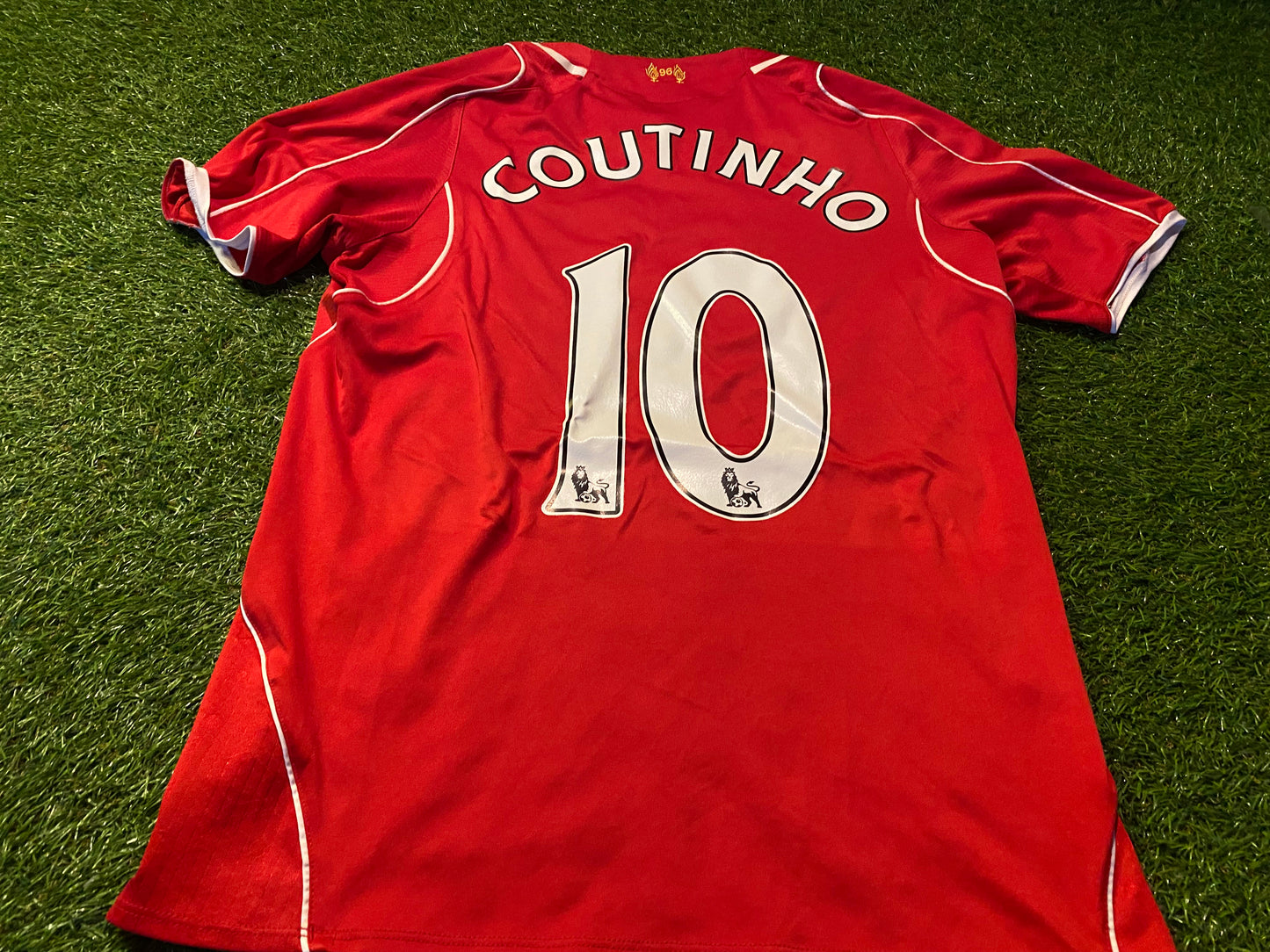 Liverpool England Football Soccer Small Mans Coutinho no10 Warrior Made Home Jersey