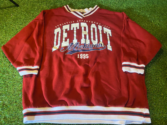 Detroit Michigan USA United States of America Big XXL 2XL Plus Mans Sweater Sweatshirt