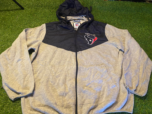 Houston Texans USA NFL American Football XL Extra Large Mans Zip Up Hoody Hooded Top