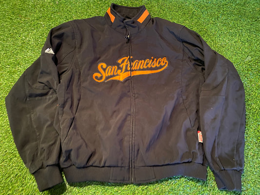 San Francisco Giants USA MLB Baseball Small Mans Heavy Full Zip Up Bomber Style Coat / Jacket