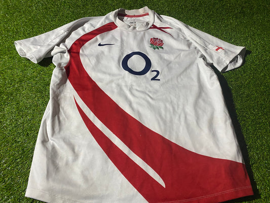 England English Rugby Union Football XL Extra Large Mans Nike Made Jersey