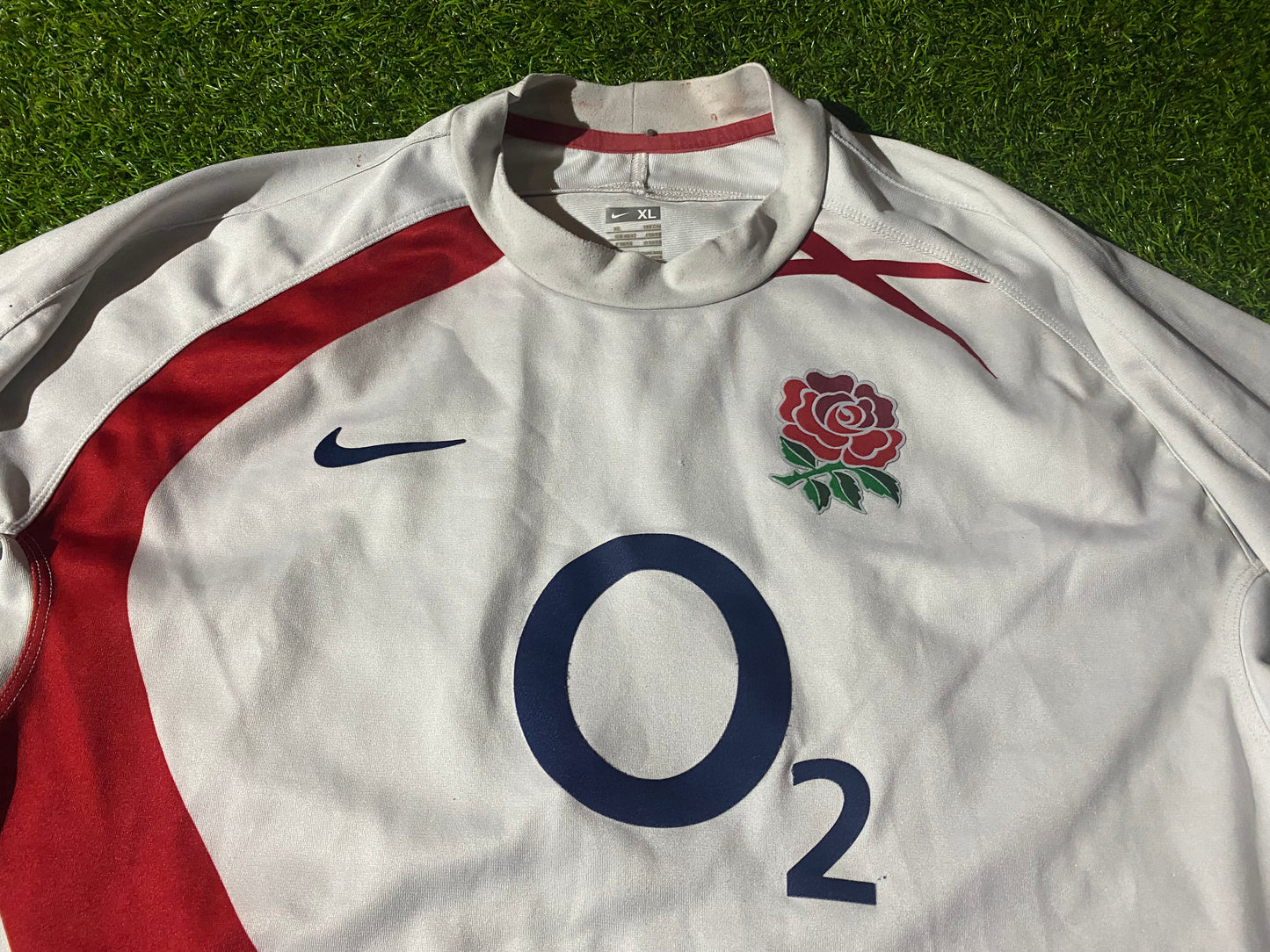 England English Rugby Union Football XL Extra Large Mans Nike Made Jersey