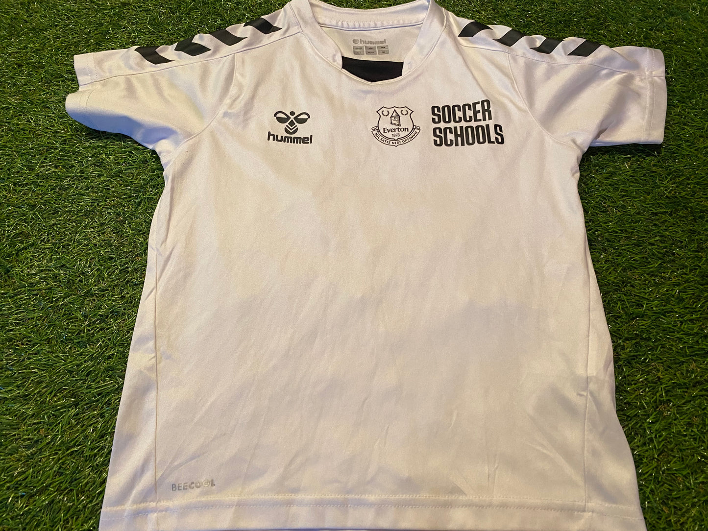 Everton England Soccer Football XS Boys 6-7 Year Old Hummel Made Soccer Schools Jersey