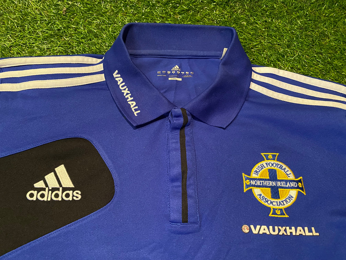 Northern Ireland Football Ulster GAWA Large Mans Adidas Made Polo Top / Shirt / Jersey