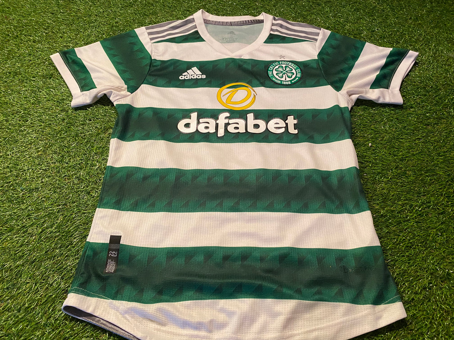 Celtic FC Scotland Scottish Soccer Football Small Mans Adidas Made Home Jersey