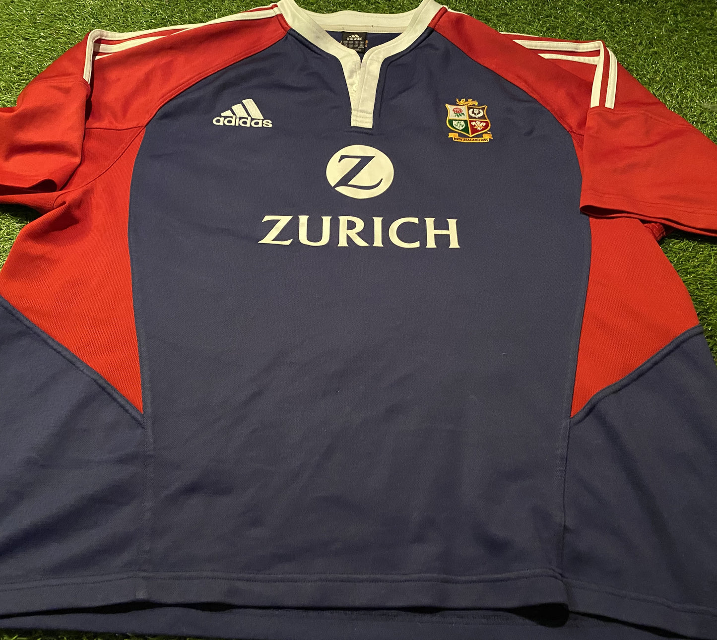 British & Irish Lions Rugby Union Football Big XXXL 3XL Mans Adidas Made 2005 Jersey