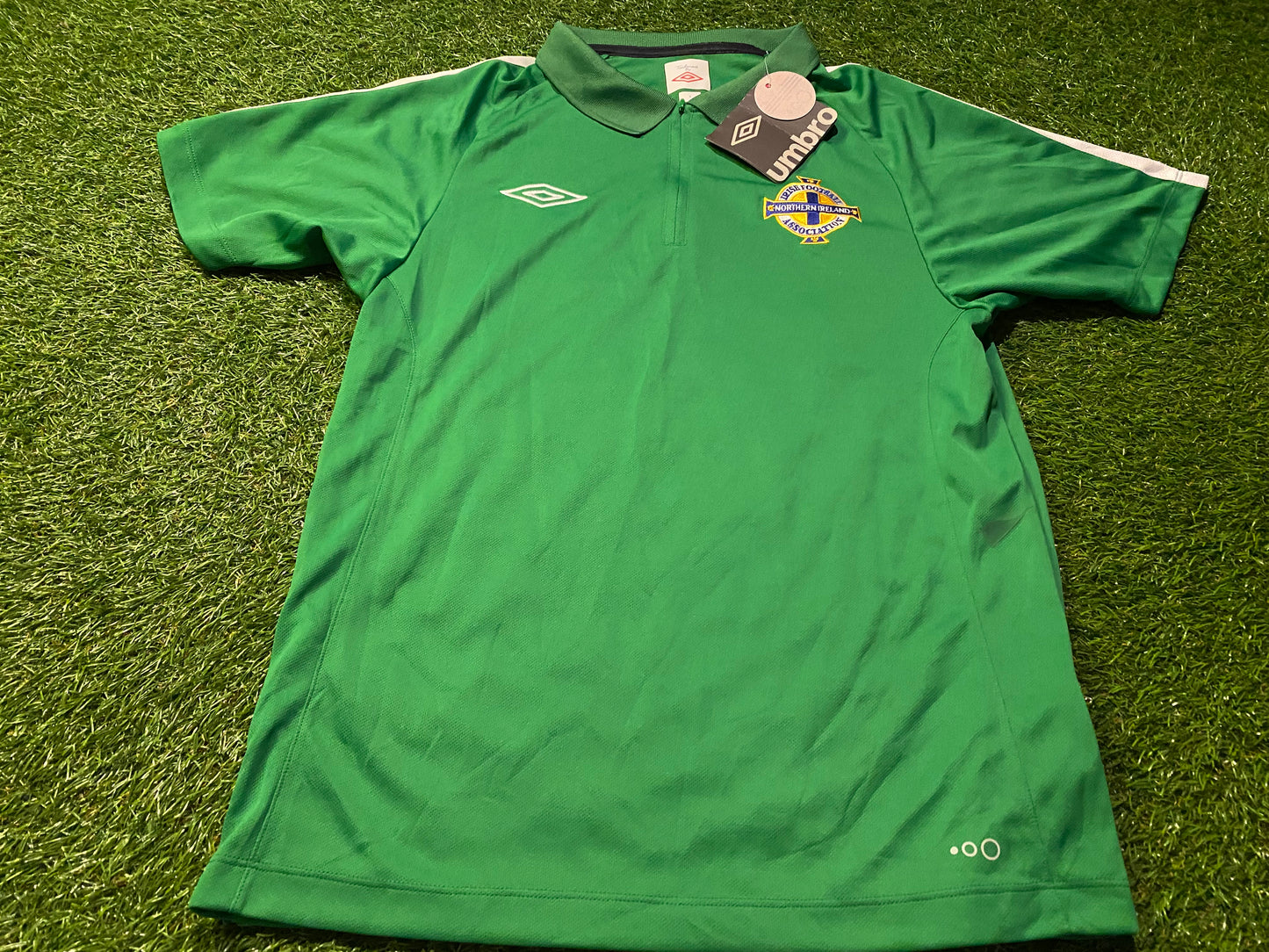 Northern Ireland Football Ulster GAWA Small Mans Vintage Umbro Polo Top / Shirt / Jersey