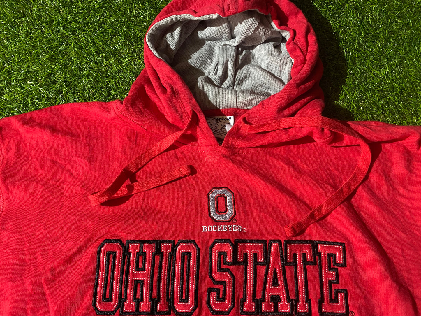 Ohio State USA United States of America XL Extra Large Mans Champion Made Hoody Hooded Top