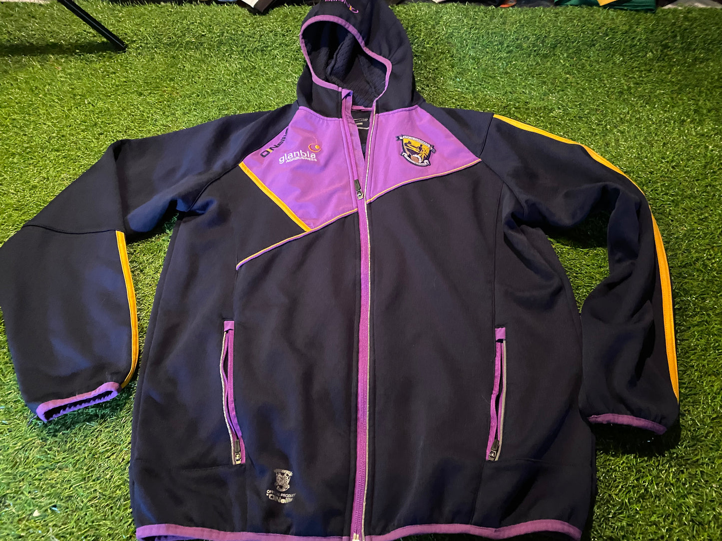 Co Wexford GAA Gaelic Football eire Irish Ireland Medium mans Zip Up Soft Top