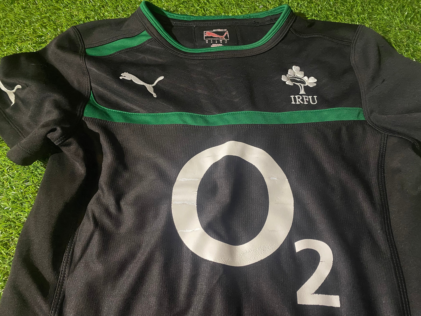 Ireland Eire Irish Rugby Union Small Mans Puma Made Tight Fit Training Jersey