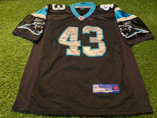 Carolina Panthers USA NFL American Football Large Mans Harris no43 Reebok Made Jersey