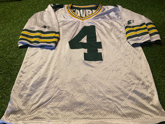 Green Bay Packers USA NFL American Football XL Extra large Mans Favre no4 Reverse Starter Jersey