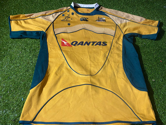 Australia Wallabies Rugby Union Football Large Mans Vintage CCC Made Home Jersey