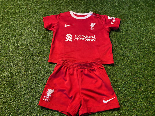 Liverpool FC England Football Baby 12-18 Month Size 80-85cm Nike Made Top & Shorts Set