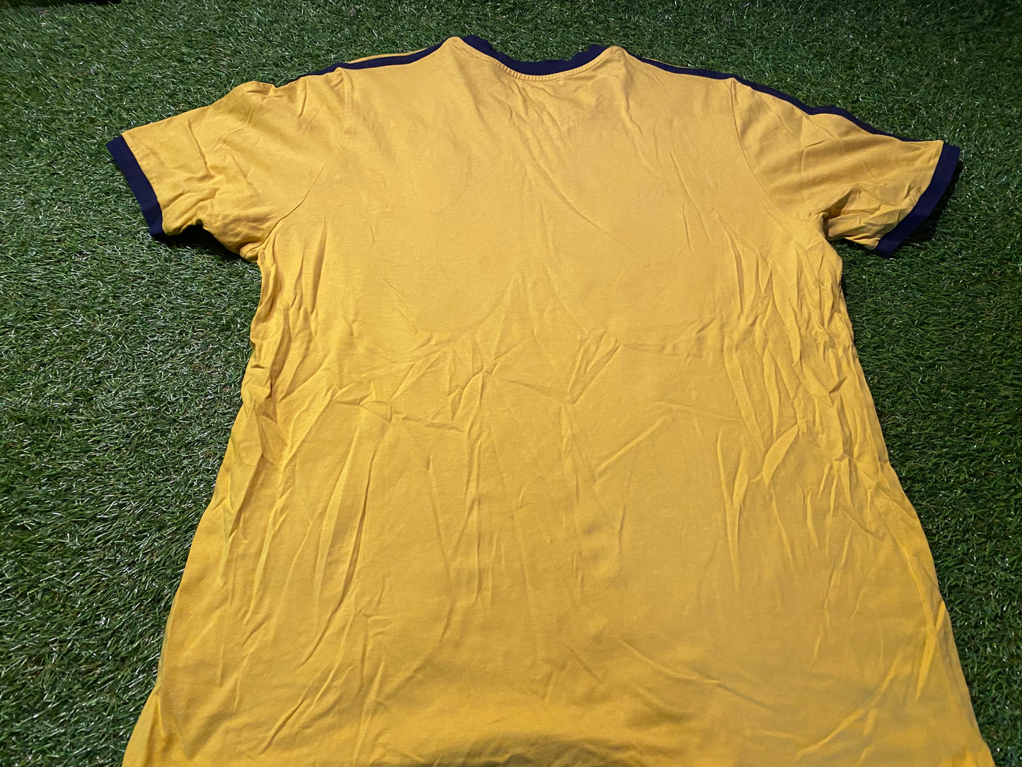 Sweden Swedish Svenska Soocer Football Large Mans Adidas Cotton Made Jersey