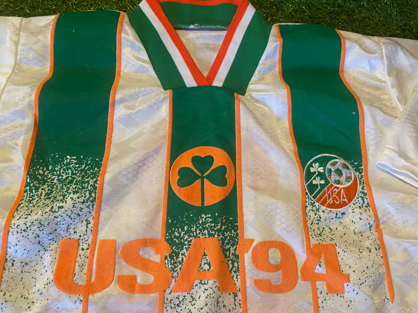 Republic of Ireland Eire Irish Football Small Mans 1994 World Cup USA No3 Vintage Jersey