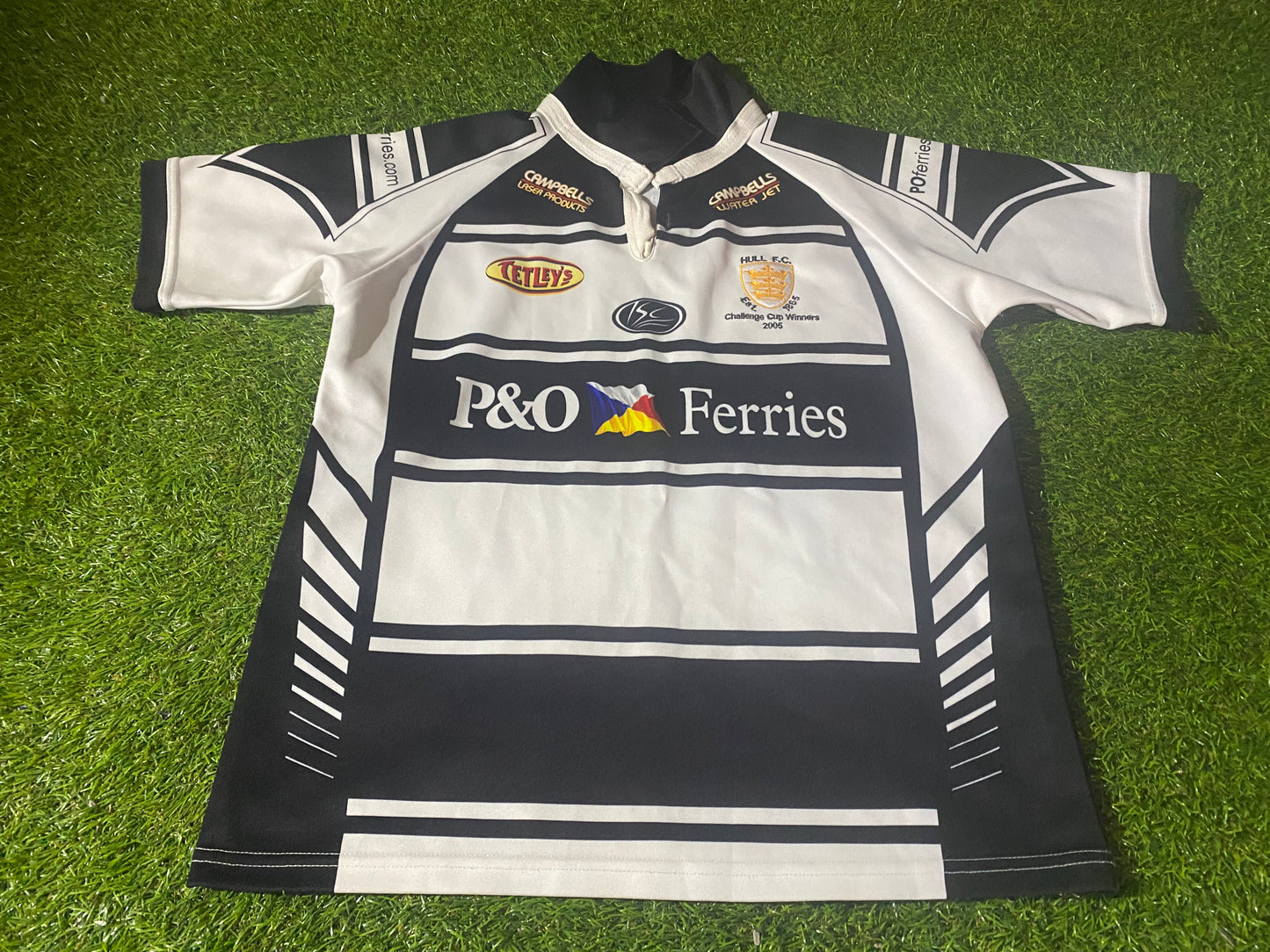 Hull FC England Rugby League Small Mans 2005 Challenge Cup Winners Vintage Jersey