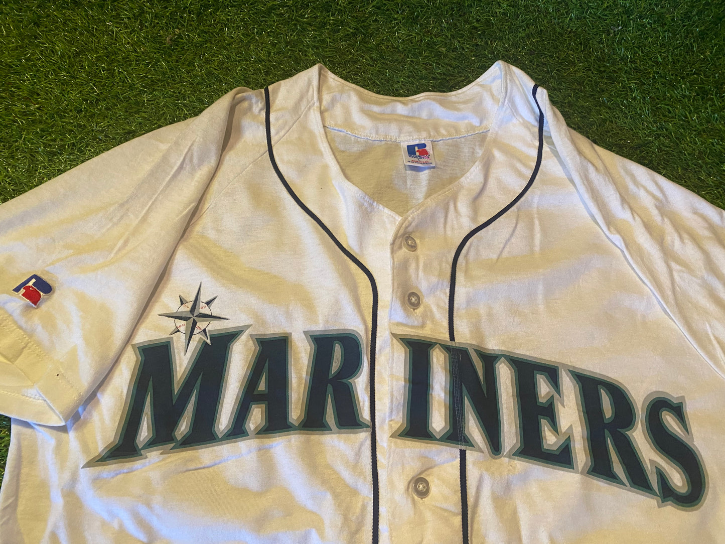 Seattle Mariners USA MLB Baseball XL Extra Large Mans Vintage 1990's Russell Athletic Jersey