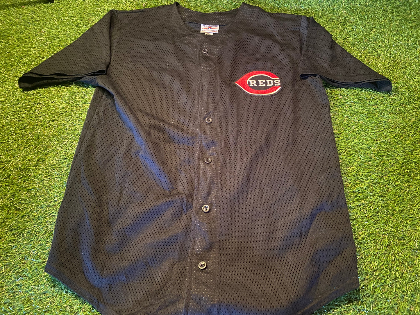 Cincinnati Reds USA MLB Baseball Rare Teamwork Made no15 Large Mans Jersey