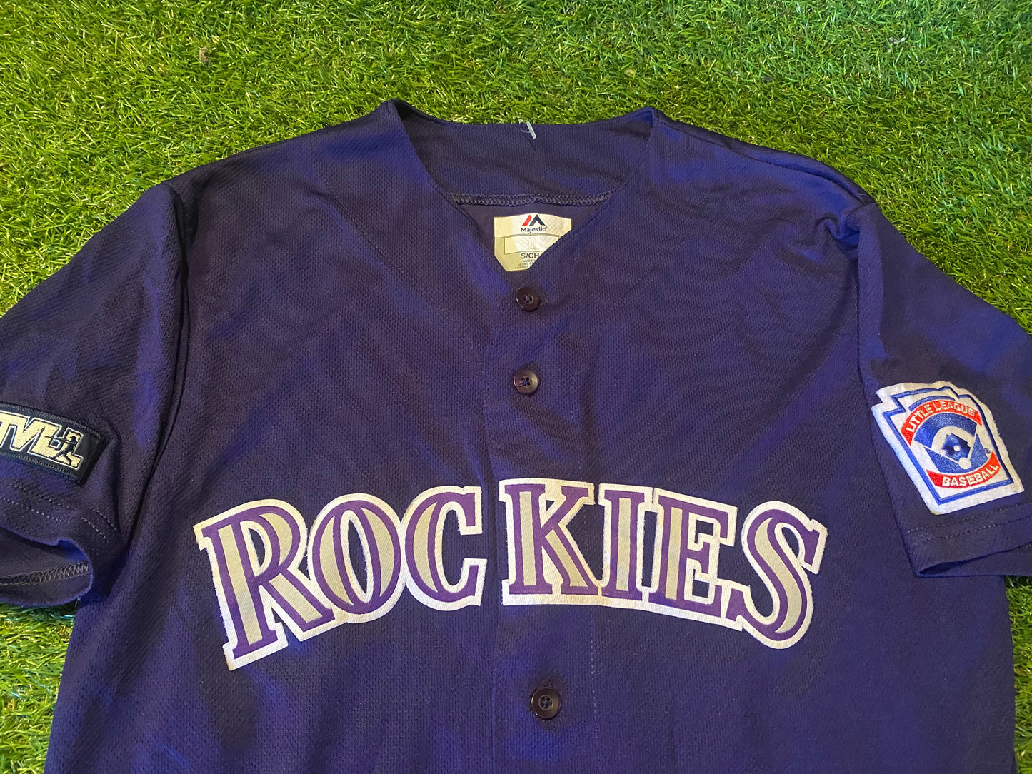 Rockies USA MLB Baseball United States of America Small Mans Majestic Made no28 Jersey