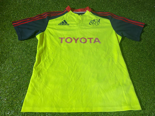 Munster Eire Irish Rugby Union Football Large Mans Adidas Made Away Jersey