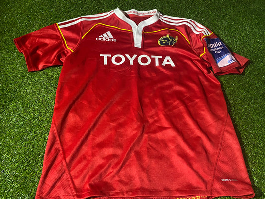 Munster Eire Irish Rugby Union Football Large Mans Adidas Made Home Jersey
