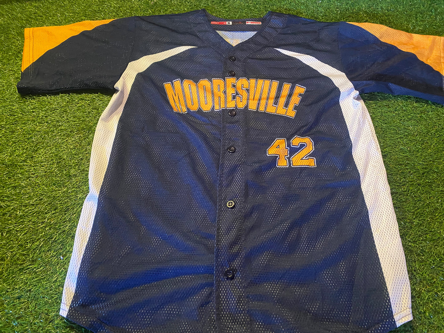 Mooresville North Carolina USA United States of America Large Mans MLB Type no42 Jersey