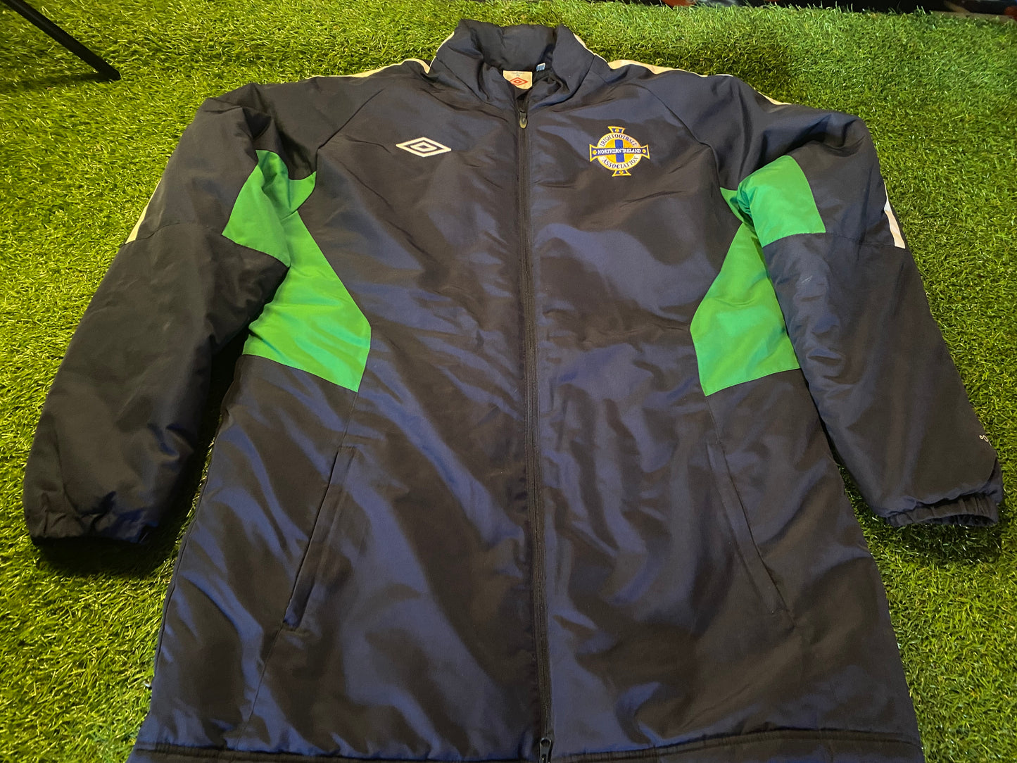 Northern Ireland Football Ulster GAWA Large Mans Padded Umbro Made Winter Coat